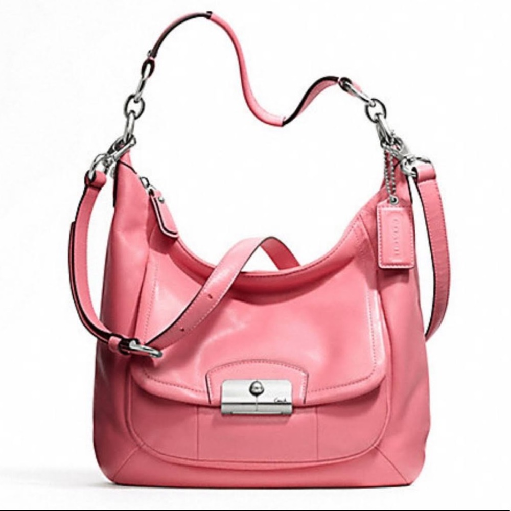 Coach Genuine soft Leather pink bag